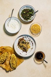 Chaat-style loaded twice-baked potatoes
