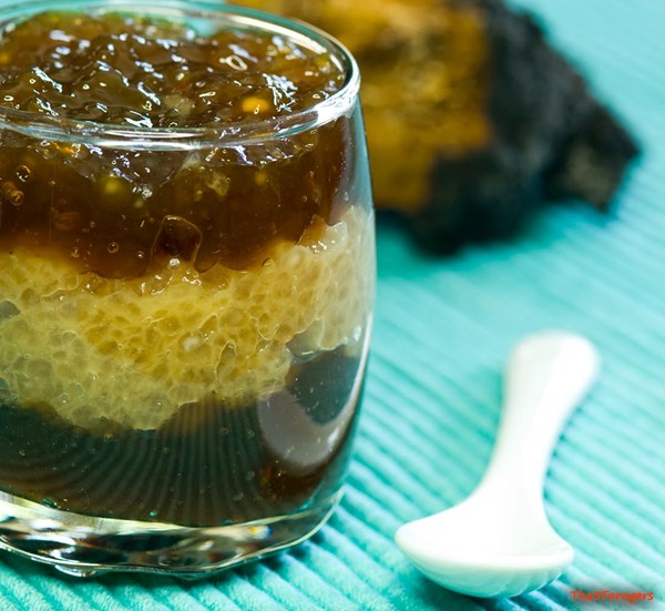 Chaga tapioca pudding