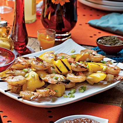 Chai-brined shrimp