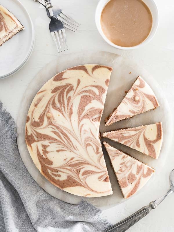 Chai marble cheesecake