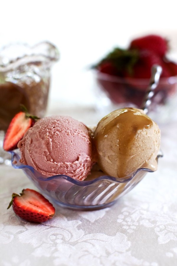 Chai peanut butter ice cream