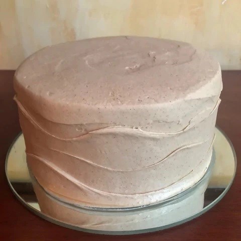Chai spice cake with ginger cream cheese frosting [Jo Ann Hallmark]