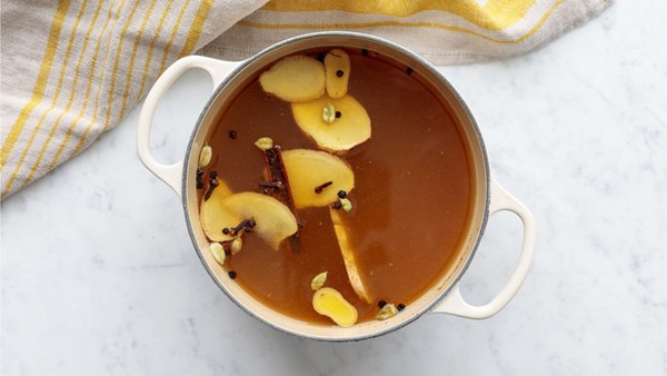 Chai-spiced apple cider