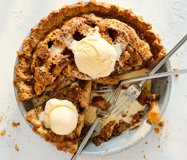 Chai-spiced apple pie