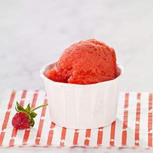 Chambord-raspberry sorbet