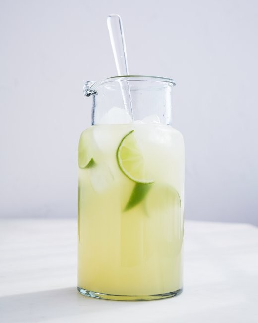 Chamomile tea and limeade