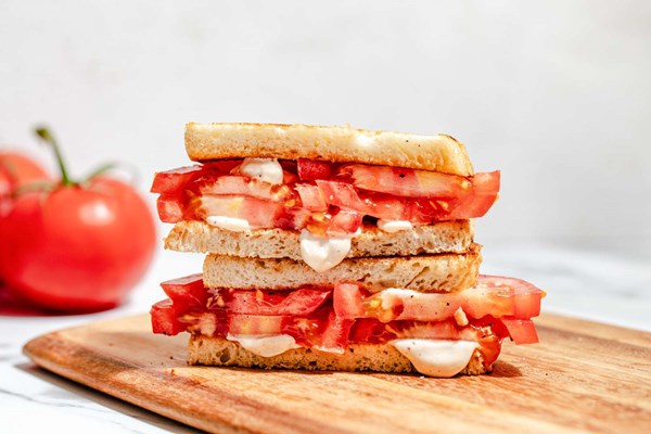 Chamoy tomato sandwich