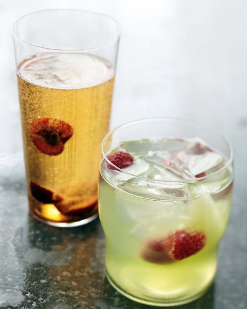 Champagne and cherries