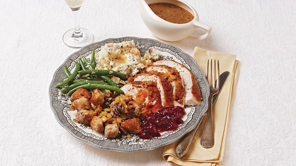 Champagne-basted turkey