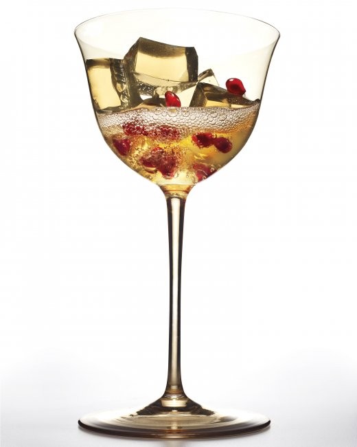 Champagne gelée cocktail