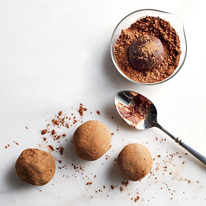Champagne truffles