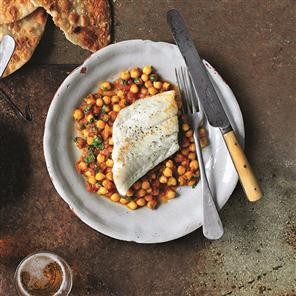 Channa masala with white fish