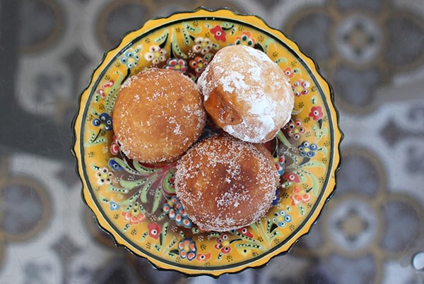 Chanukah jelly doughnuts (Israeli sufganiyot) [Brizel's Bakery]