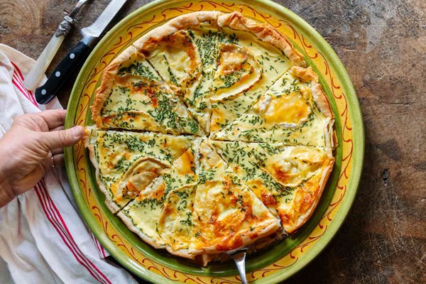 Chaource cheese quiche