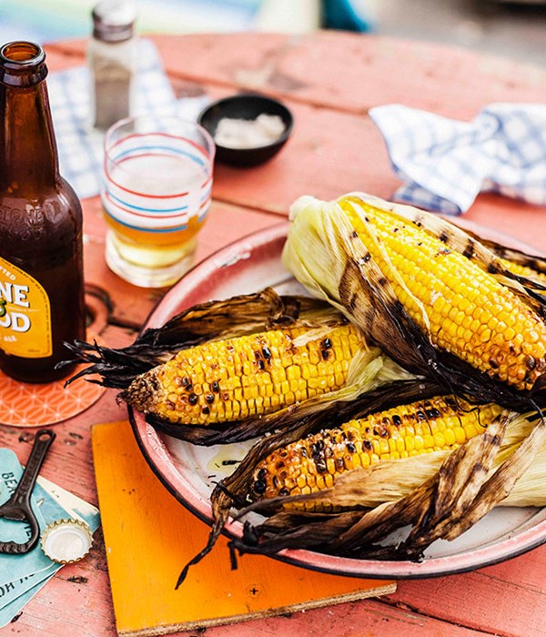 Char-grilled corn