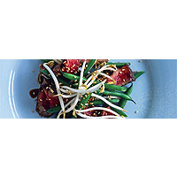 Char-grilled sesame beef salad
