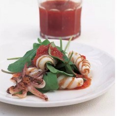 Char-grilled squid with chilli jam