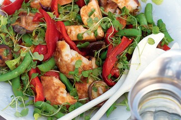 Char siu chicken salad