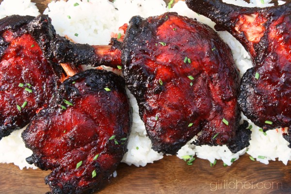 Char siu duck legs (Chinese barbecue)