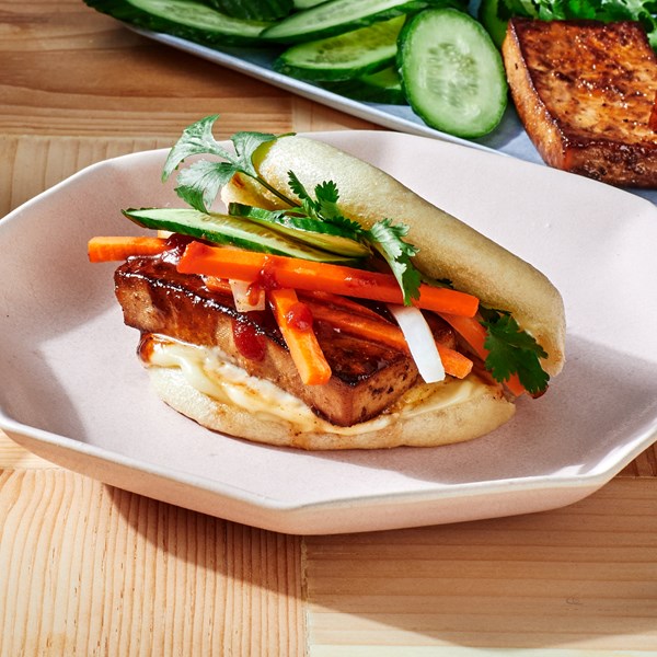 Char siu tofu bao sliders 
