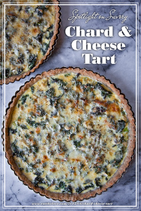 Chard and cheese tart with extra virgin olive oil crust