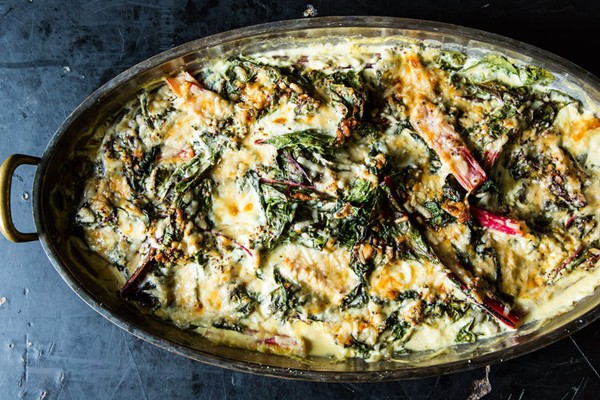 Chard gratin