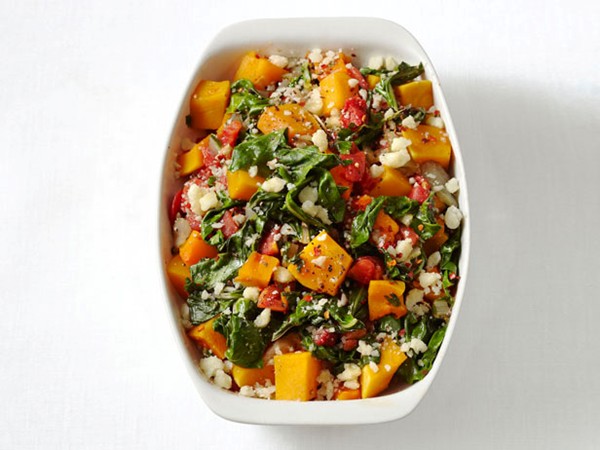 Chard, squash and tomatoes