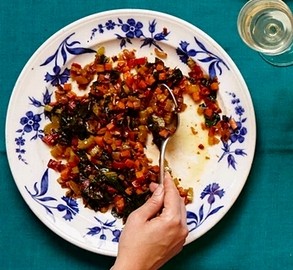 Chard with celery and carrots