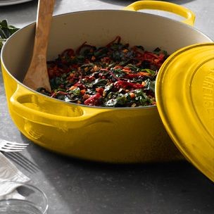 Chard with ras el hanout and preserved lemon
