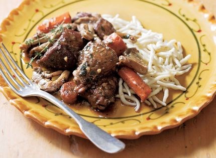 Charentaise daube of beef with red wine and cognac