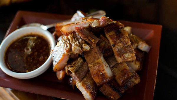 Chargrilled Chiang Mai pork belly