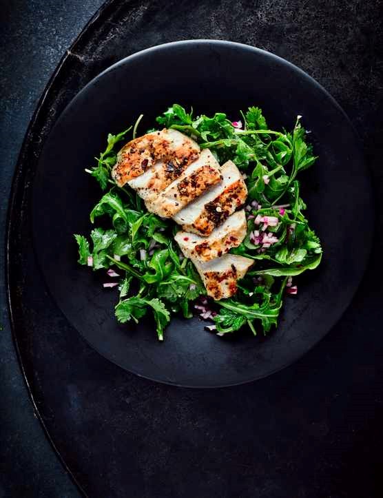 Chargrilled chicken chimichurri salad