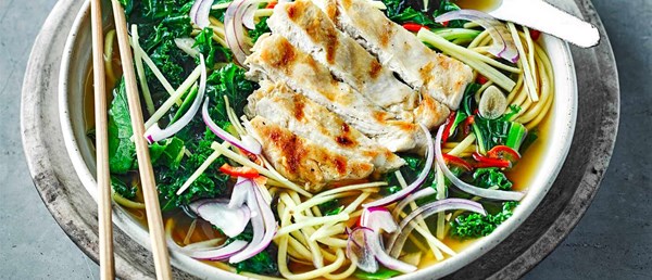 Chargrilled chicken ramen