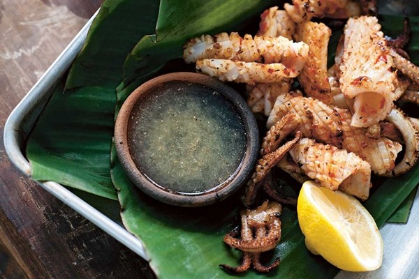 Chargrilled Phu Quoc salt and chilli squid