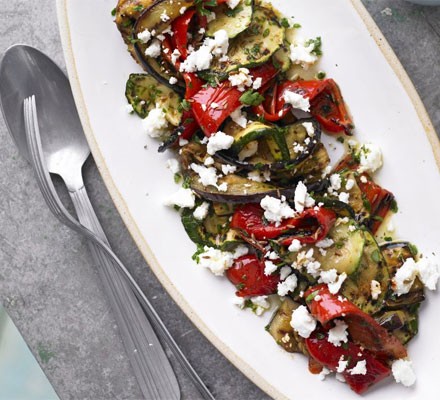 Chargrilled summer vegetable salad