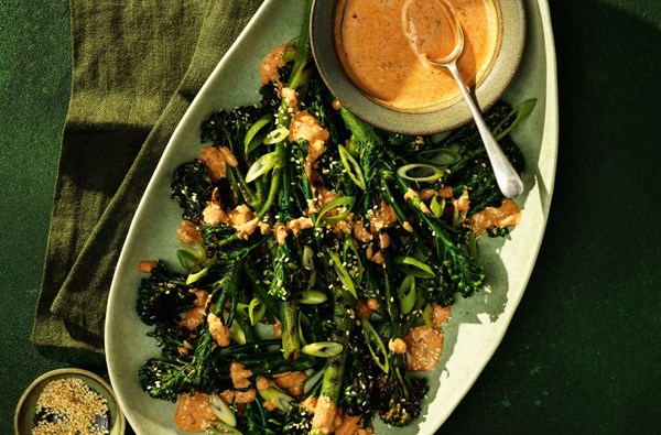 Chargrilled tenderstem with sesame & ginger