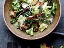 Charred broccolini and escarole salad [Justin Chapple]