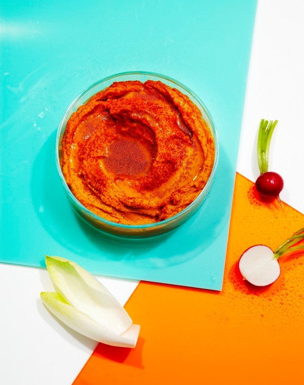 Charred carrot hummus