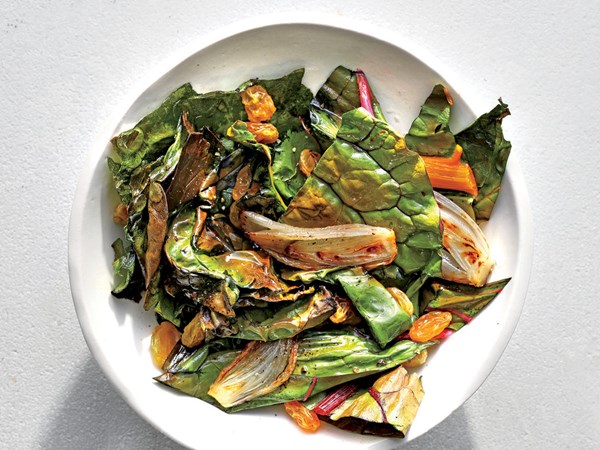 Charred chard and carrots
