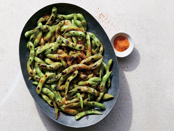 Charred chili-lime beans