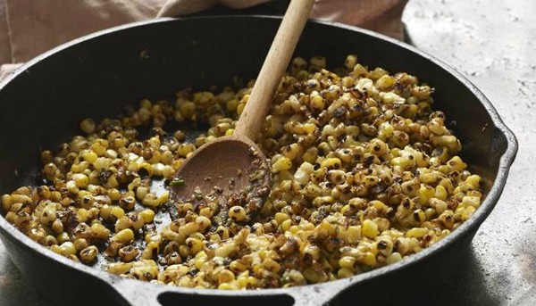 Charred ginger-chile corn