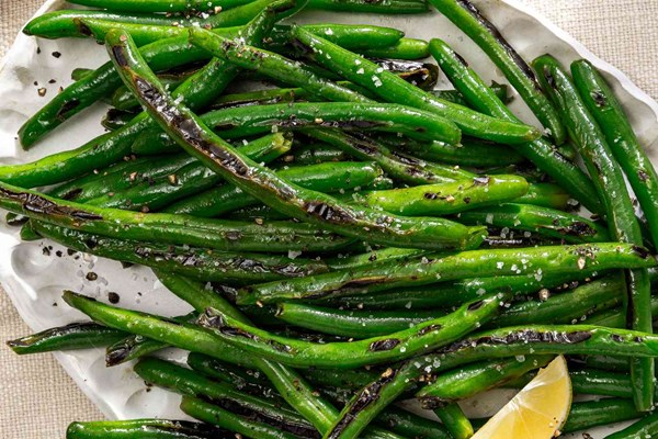 Charred green beans