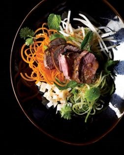 Charred lamb salad 