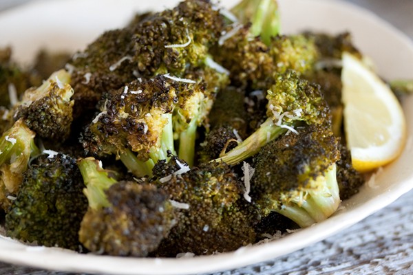 Charred lemon broccoli