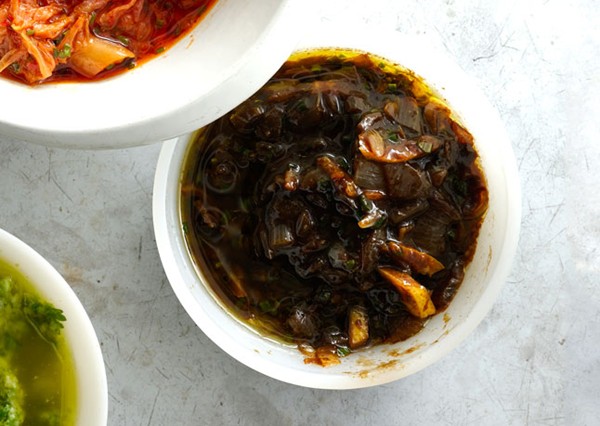 Charred lemon-shallot chutney
