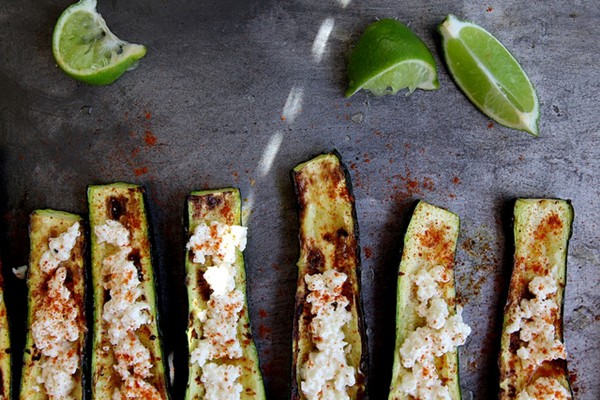 Charred Mexican zucchini