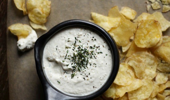 Charred onion dip