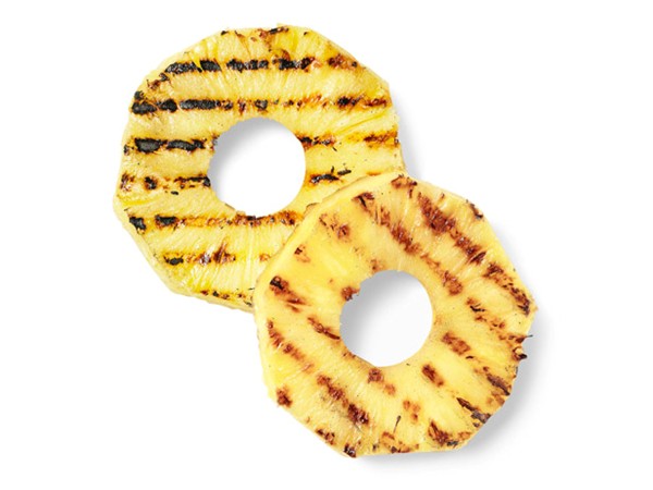 Charred pineapple rings