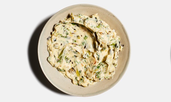 Charred scallion butter