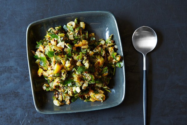 Charred scallion gremolata